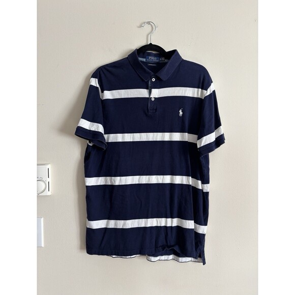 Polo Ralph Lauren Other - Polo‎ Ralph Lauren Mens XL Custom Slim Fit Golf Rubgy Shirt Short Sleeve Stripes